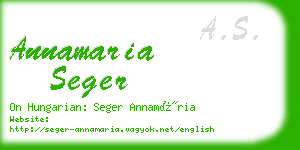 annamaria seger business card